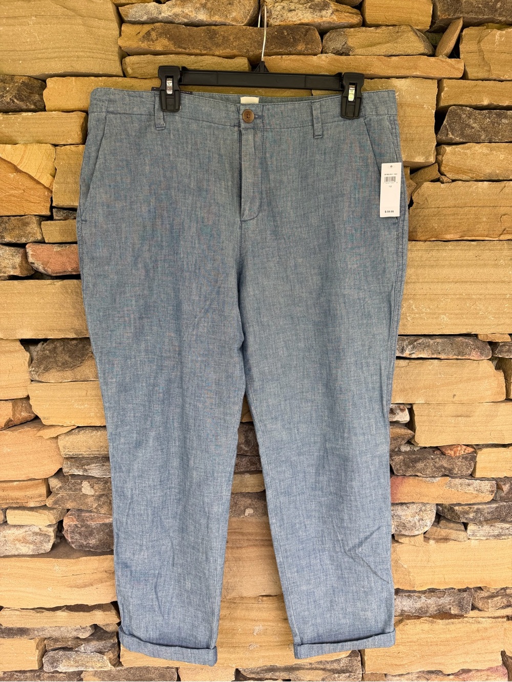 GAP Women’s Light Blue Chambray Pants